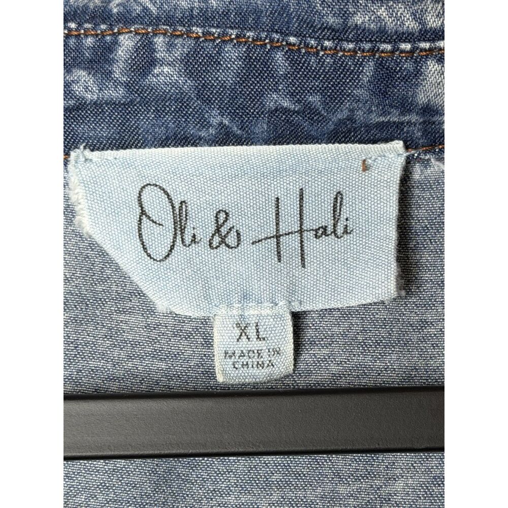 Oli & Hali NWT The Best Day Of My Life Button Down Shacket XL